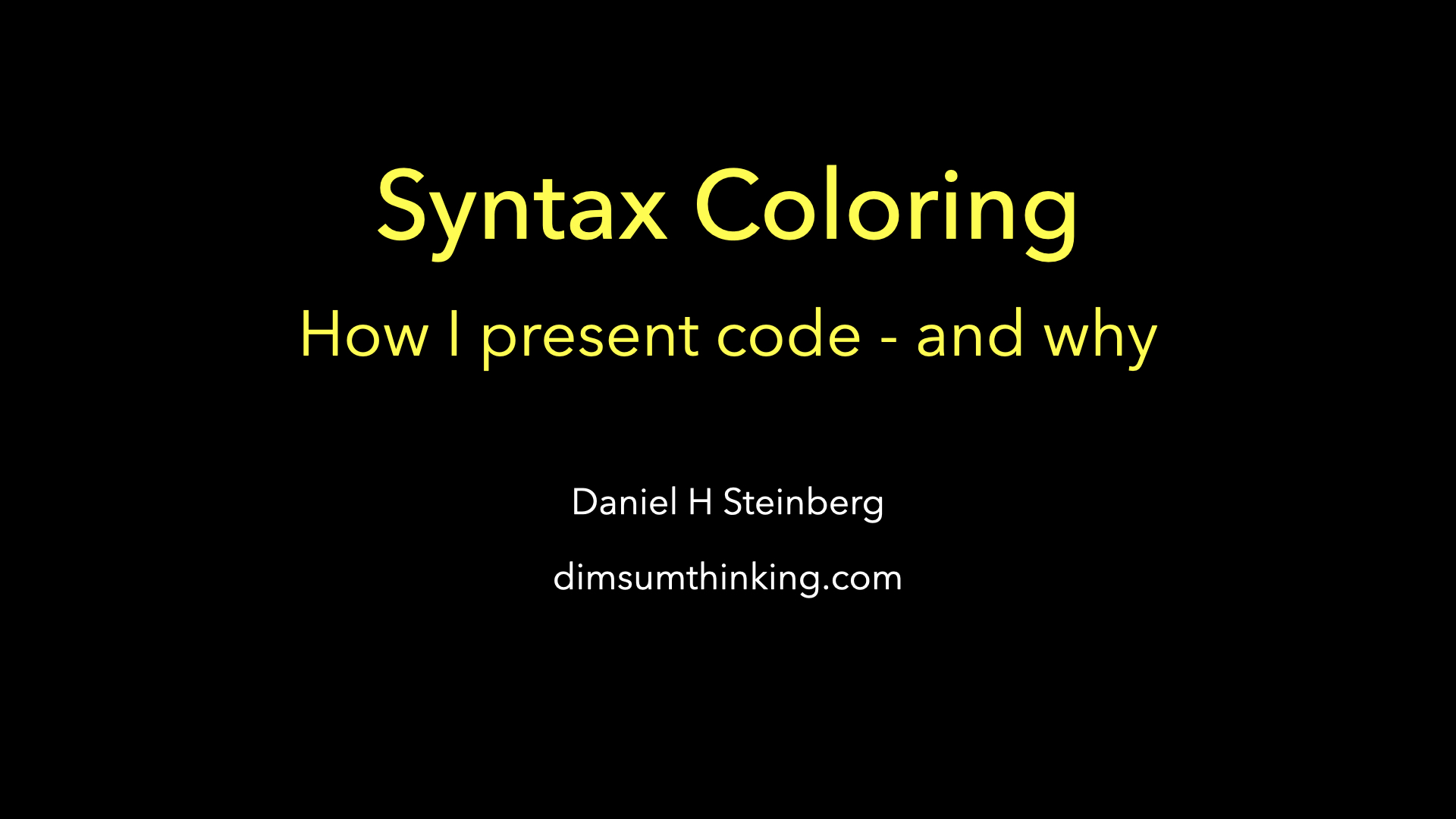 Link to Syntax Color talk